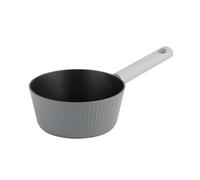 FLORINA Casseruola in alluminio Serrano 18 cm I Casseruola con manici soft-touch I Pentola leggera e robusta I Rivestimento antiaderente I Struttura a righe | Pentole dal design elegante