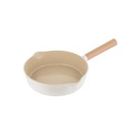 FLORINA Padella in alluminio Nube | 26 cm | Adatta all'induzione | Rivestimento ceramico antigraffio | Manico effetto legno soft-touch | Resistente al calore | Facile da pulire