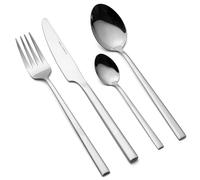 FLORINA Set di Posate in Acciaio Inox I 24 Pezzi per 6 Persone I Posate da Tavola di Servizio ASTORIA I Set Completo di Forchette, Coltelli, Cucchiai da Tavola, Cucchiai da Tè I Argento