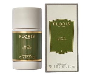 Floris London Elite Deodorante Stick (75 ml), delicatamente profumato, anti-odore, senza alcool e alluminio, adatto per pelli sensibili, vitamina E protegge le ascelle