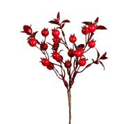 FloristryWarehouse 12 bacche di rosa canina artificiali, 23 cm, colore: rosso