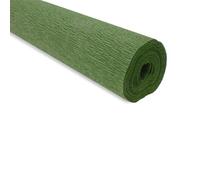 FloristryWarehouse 17A8 - Rotolo di carta crespa, 50 cm x 2,5 m, colore: Verde oliva
