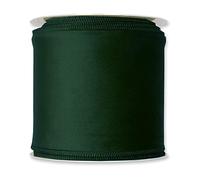 FloristryWarehouse Nastro di velluto verde abete largo 100 mm su rotolo da 8 m con bordo cablato