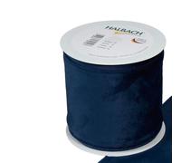 Floristrywarehouse Nastro in tessuto di velluto di colore blu, largo 10,2 cm, su rotolo di 9 m, bordo cablato