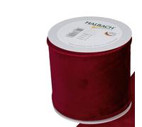FloristryWarehouse Nastro in velluto rosso bordeaux con bordo metallico, larghezza 100 mm, rotolo da 8 m