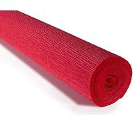 FloristryWarehouse Rotolo di carta crespa, 50 x 250 cm, 140 g, colore: rosso scarlatto (980)