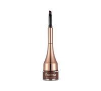 Flormar Brow Pomade - gel sopracciglia lunga durata per arcata perfetta, finish naturale waterproof, con mini pennello angolato per make-up preciso e facile, 02 Light Brown