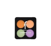 Flormar Camouflage Palette Concealer Correttore Mimetico - palette correttori in crema per Occhiaie, Rossori e Imperfezioni Viso, Correttore Aranciato, Verde e Beige