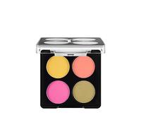 Flormar Palette di ombretti colorati - ombretti colorati - 4 ombretti con texture fine in opaco e luccicante - Toni di nude & smokey altamente pigmentati per il trucco degli occhi - 5 Summer Breeze