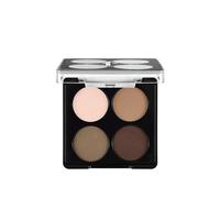 Flormar Palette Ombretti Occhi 4 Colori Compatti, Nude Versatile e Portatile, Ombretto Marrone e Nude Facile da Sfumare-Eyeshadow Palette a Lunga Durata, 004 Swiss Chocolate