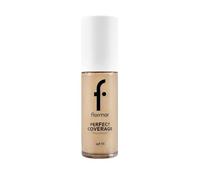 Flormar Perfect Coverage Foundation - fondotinta liquido coprente con SPF15, texture cremosa, finish naturale luminoso, idratante, lunga durata, per pelle secca e matura, 102 Soft Beige