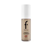 Flormar Perfect Coverage Foundation - fondotinta liquido coprente con SPF15, texture cremosa, finish naturale luminoso, idratante, lunga durata, per pelle secca e matura, 132 Natural Beige