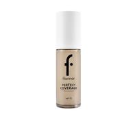 Flormar Perfect Coverage Foundation - fondotinta liquido coprente con SPF15, texture cremosa, finish naturale luminoso, idratante, lunga durata, per pelle secca e matura, 100 Light Ivory