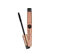Flormar Triple Action Mascara - Volume, Lunghezza e Curvatura con scovolino in silicone 3 in 1 - Mascara Nero Tubing con Olio di Argan, Anti-Sbavature, Trucco da Donna Professionale