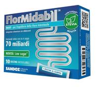 Sandoz Integratore FlorMidabil Daily – Equilibrio della flora intestinale con Stevia – 10 bustine