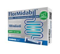 FlorMidabil Ricarica Integratore con Fermenti Lattici con Stevia 10 Bustine Orosolubili