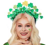 Florry Cerchietto per la festa di San Patrizio con trifoglio irlandese verde, accessori per il giorno di San Patrizio per donne e ragazze