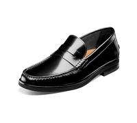 Florsheim Brisbane Flex Moc Toe Penny Loafer, Mocassino Uomo, Nero Liscio, 40 EU Larga