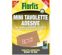 FLORTIS 2 MINI TAVOLETTE ADESIVE PER TOPI SCARAFAGGI ARVICOLE