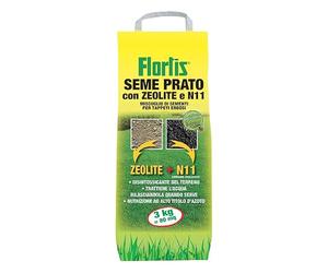 Flortis Super Universale. Kit sementi per prato e concime prato e zeolite. Semi erba prato universale, concime prato e arieggiatore Semi prato resistente purificato. Semi per prato fino 80m²