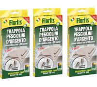 FLORTIS Trappola pesciolini d'Argento. Kit 3 unità di trappole per pesciolini Ar