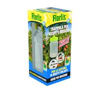 Flortis Trappola vespe, mosche, calabroni, moscerini. Cattura insetti volanti multiuso. Trappola ecologica da esterno. Trappola calabroni bottiglia e tappo tap trap. Trappola per mosche 9x20,5cm.