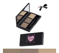 FLORTTE - No Worries Series Three-Color Eyebrow Powder - 2 Colors #01 Warm Brown - 4.2g
