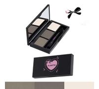FLORTTE - No Worries Series Three-Color Eyebrow Powder - 2 Colors #02 Cool Grey - 4.2g
