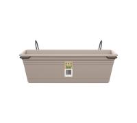 florus Fioriera Rettangolare Mediterran Balcony Trough Set 40 Taupe florus