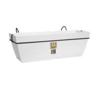 florus Fioriera Rettangolare Paris Balcony Trough Set 50 White florus