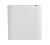 FLORUS Jive Square 40cm - Fioriera per Interno Esterno - L39 x W39 x H37.2 cm - Bianco/White
