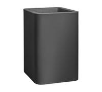 FLORUS Jive Square High 40cm Vasi per Piante - Anthracite | L 39 x P 39 x A 60.2 cm | Adatto per uso esterno | Plastica riciclata al 100%