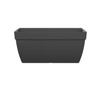 FLORUS Paris Terrace Trough 60cm - Fioriera per Esterno - 100% Plastica Riciclata - L59 x W29 x H26 - Grigio/Anthracite