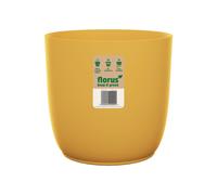 florus Vaso Rotondo Flow Flowerpot 30 Mustard florus