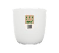florus Vaso Rotondo Flow Flowerpot 30 White florus