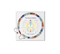 Floruvia Braccialetti Per Donne 7 Chakra Con Pietre Cristallo Curative, Rubino, Citrino E Ametista, Per Meditazione Yoga E Rilassamento, Regali Antistress, Design Regolabile
