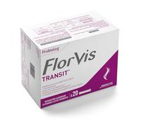 Florvis Transit - Integratore Alimentare di Probiotici per Intestino con 1 Miliardo di Probiotici e Inulina da Cicoria (6g) per Benessere Intestinale, 20 Bustine Lactose e Gluten Free
