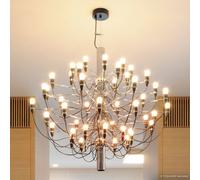 FLOS 2097/30 Lampadario a 30 luci cromato satinato Flos