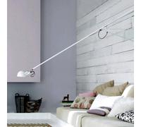 FLOS 265 applique in acciaio, bianco Flos