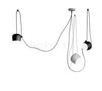 Flos Aim e Aim Small Mix LED 3 fuochi, bianco/nero - small