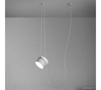 FLOS Aim LED a sospensione di design, bianco Flos