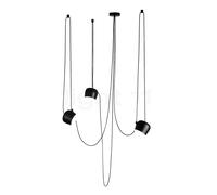 Flos Aim Small Sospensione LED 3 fuochi, nero