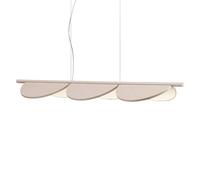 FLOS Almendra Linear LED sospensione 3 luci, rosa Flos