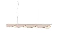 FLOS Almendra Linear LED sospensione 4 luci, rosa Flos