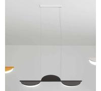 FLOS Almendra Linear LED sospesa 3 luci, antracite Flos