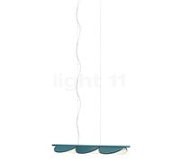Flos Almendra Linear S3 Lampada a sospensione LED 3 fuochi, blu