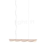 Flos Almendra Linear S4 Lampada a sospensione LED 4 fuochi, cipria