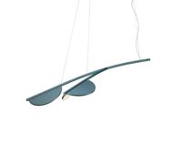 Flos Almendra S2 Y Short Lampada a Sospensione - design Patricia Urquiola Bay blue metallized Bianco