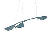 Flos Almendra S3 Y Short Lampada a Sospensione Bay blue metallized Bianco