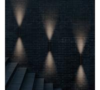 Flos Architectural FLOS Flauta Riga 1 applique da esterno, nero 2.700K Flos Architectural